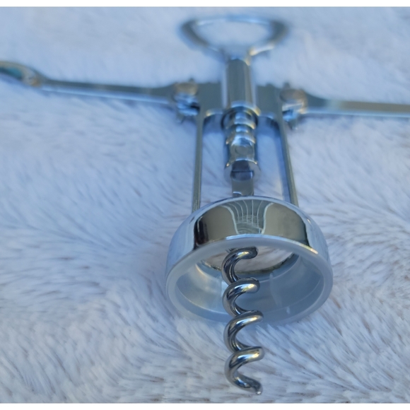 Wing Corkscrew Silver Wine Opener and Bottle Opener - Picture 9 of 16